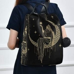 Celestial Dream Weaver Moon Child Goddess Backpack / Bookbag